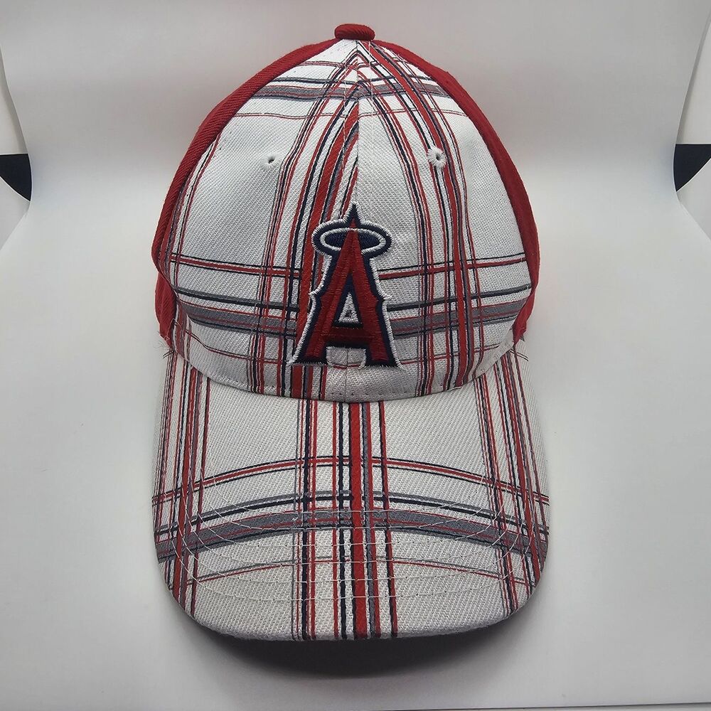 Los Angeles Angels Hat Plaid Sixth Man Promotions Cap Strap Back One Size MLB